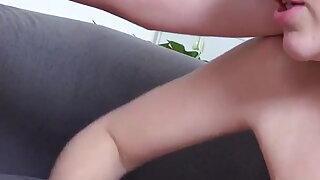 Sweet blonde teen in uniform gets anal sex