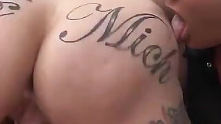 German Pornstar Kira Knight and Jeaninne Working Hard on Old Guy