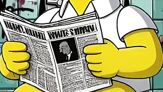 Married Housewife Gets Fucked in a Dirty Toilet. Cartoon Parody