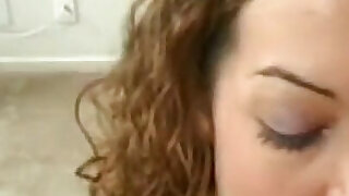 Young Slut with Hairy Pussy Fucked and Cummed in Mouth by Huge Cock