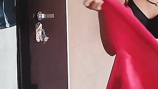 Desi Bhabhi Changing Clothes in Front of Devar.