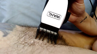 Abby Trims & Shaves Ann's Long Hair Bush