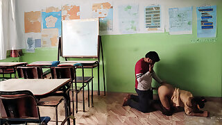 Desi Village College Couples Fucking in Classroom